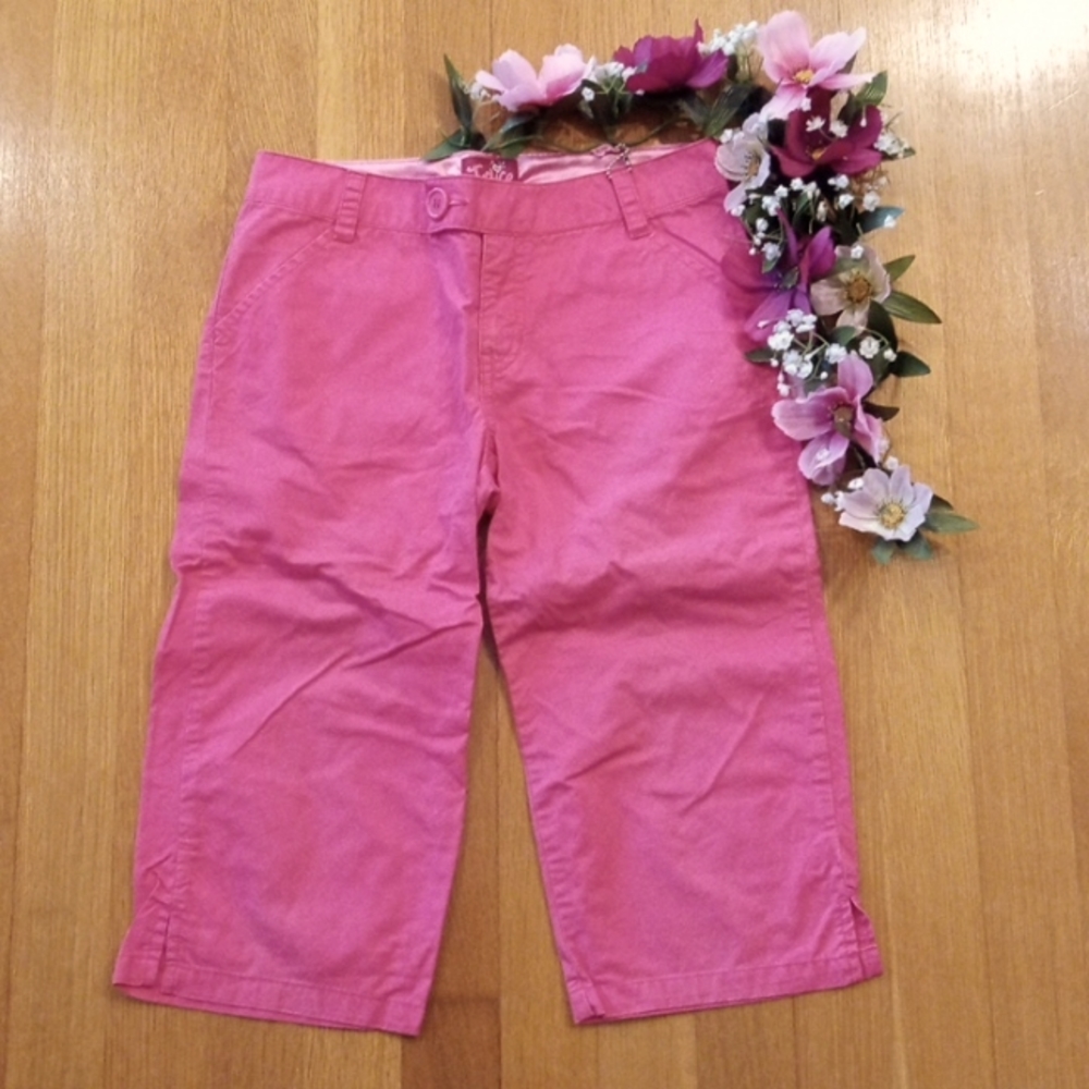 Y2K Pink Justice girls Capris 8